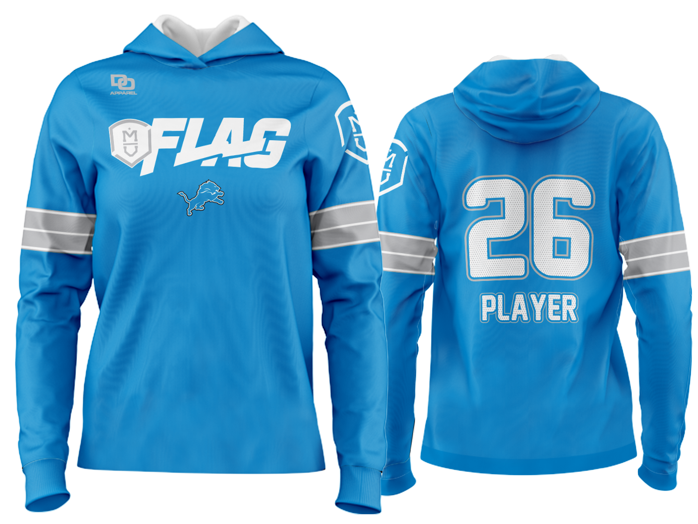 Millard Custom Team Hoodie - Lions