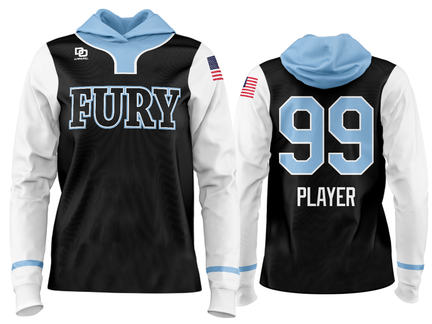 Custom Team Hoodie - GA Black