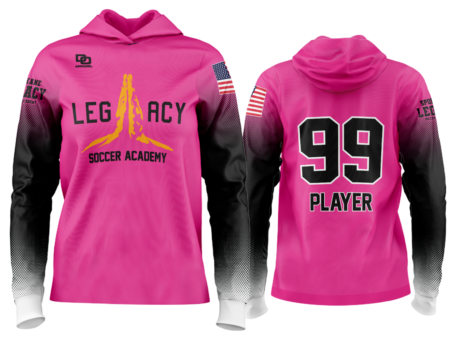Custom Team Hoodie - Pink