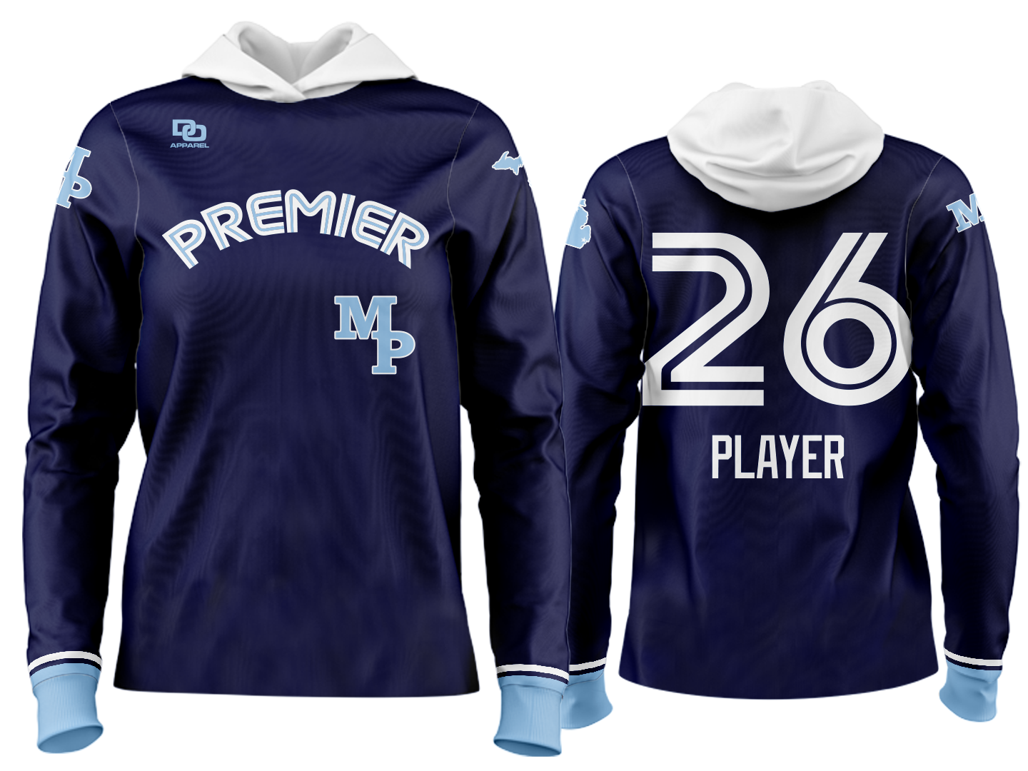 Custom Team Hoodie - Navy