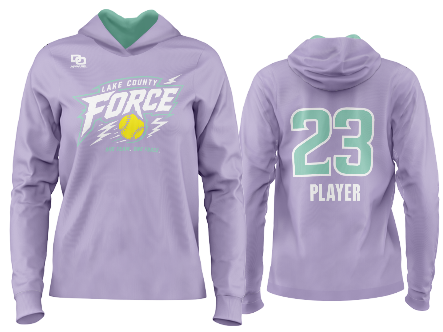 Custom Team Hoodie - Lavender