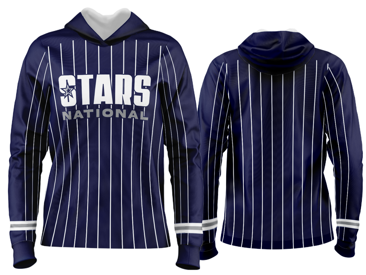 Custom Team Hoodie - Navy Pinstripe National