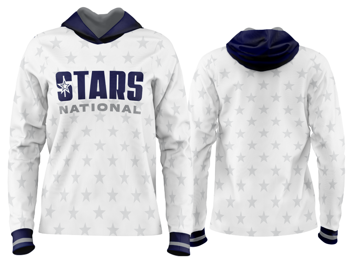Custom Team Hoodie - Alt White National