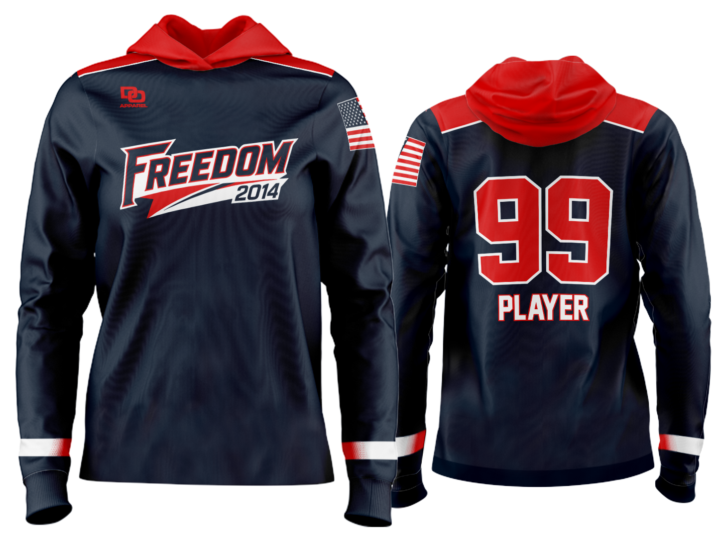 Custom Team Hoodie - Navy