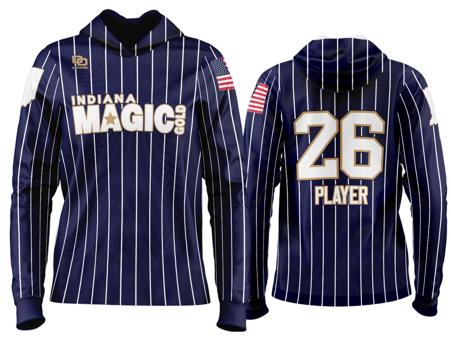 Custom Team Hoodie - Navy Pinny