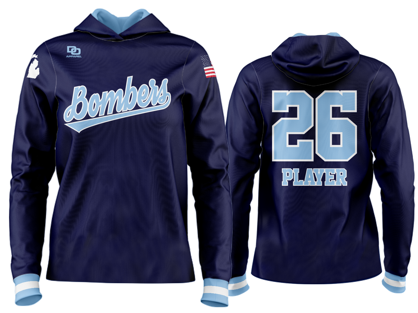 Custom Team Hoodie - Navy