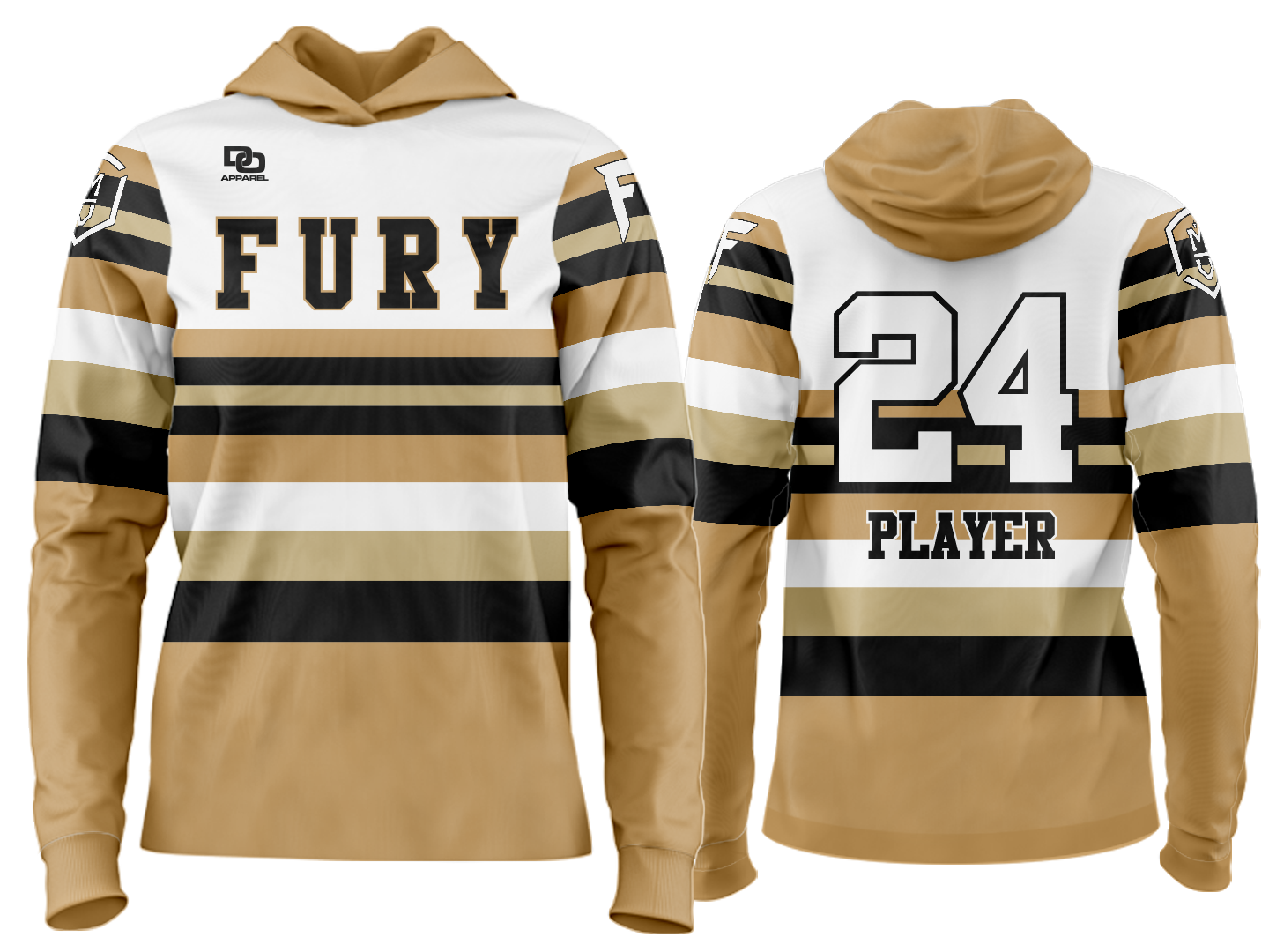 Custom Team Hoodie - Stripes