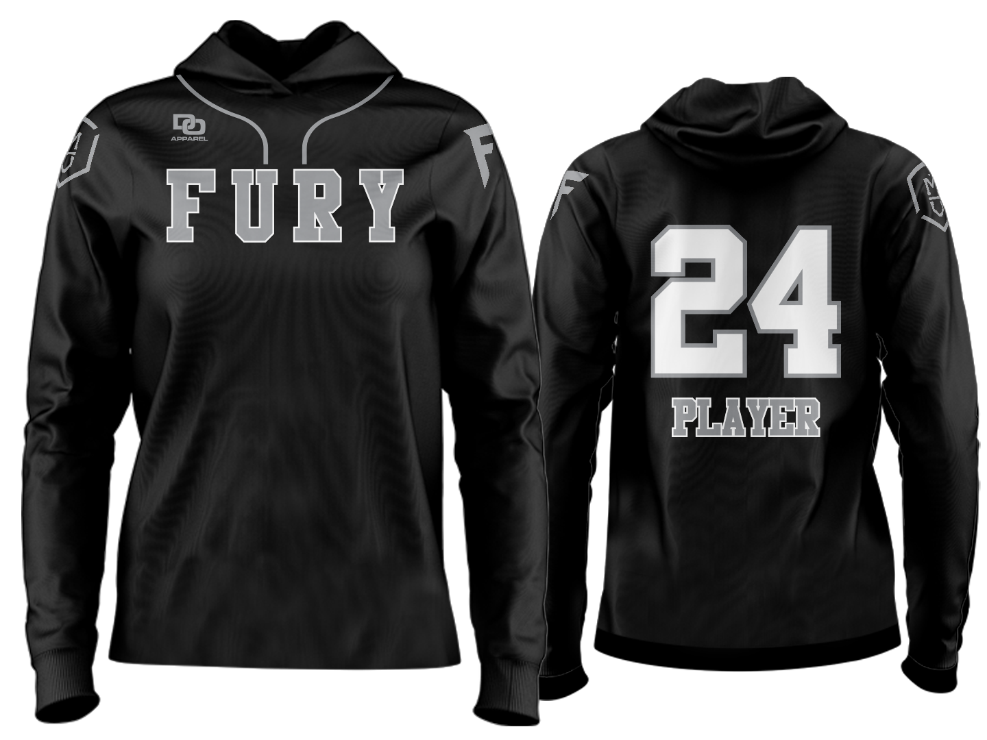 Custom Team Hoodie - OSU Black