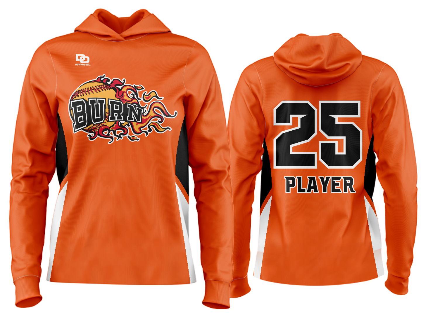 Custom Team Hoodie - Orange