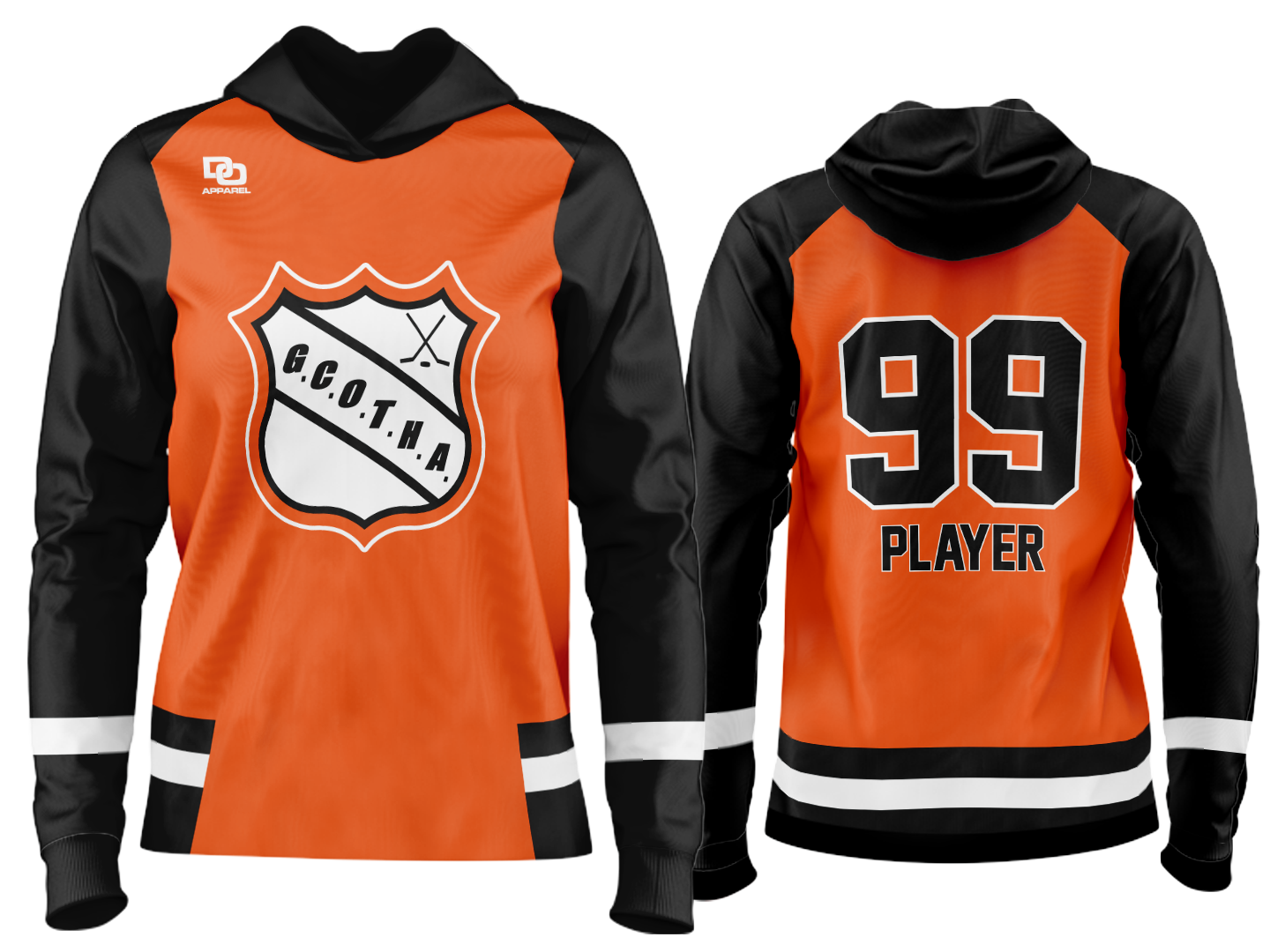 Custom Team Hoodie - Orange