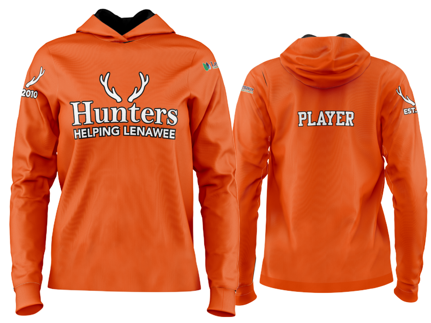 Custom Team Hoodie - Orange