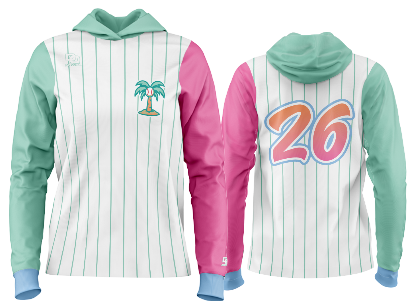 Custom Team Hoodie - Pinstripe