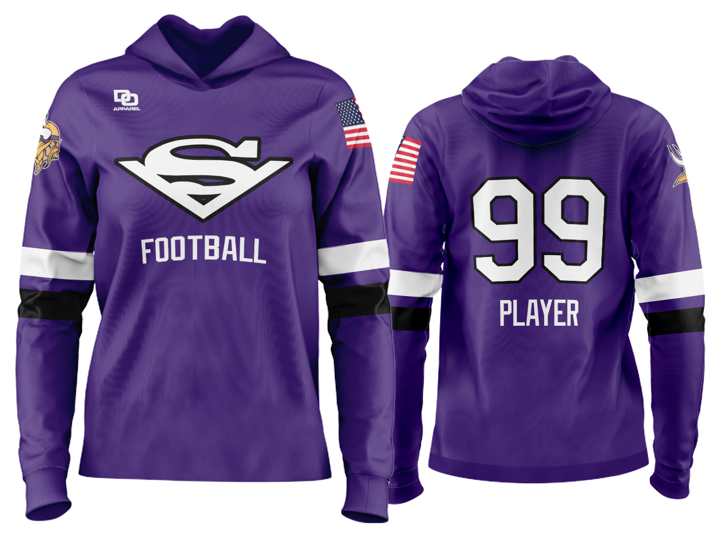 Custom Team Hoodie - Purple