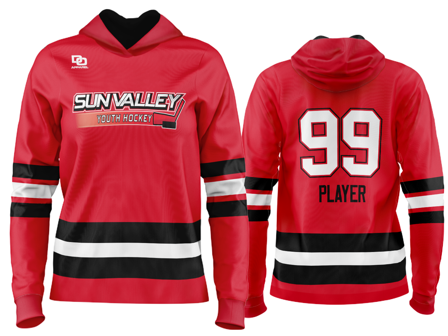 Custom Team Hoodie - Red