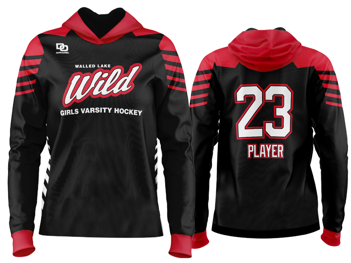 Custom Team Hoodie - Black/Red