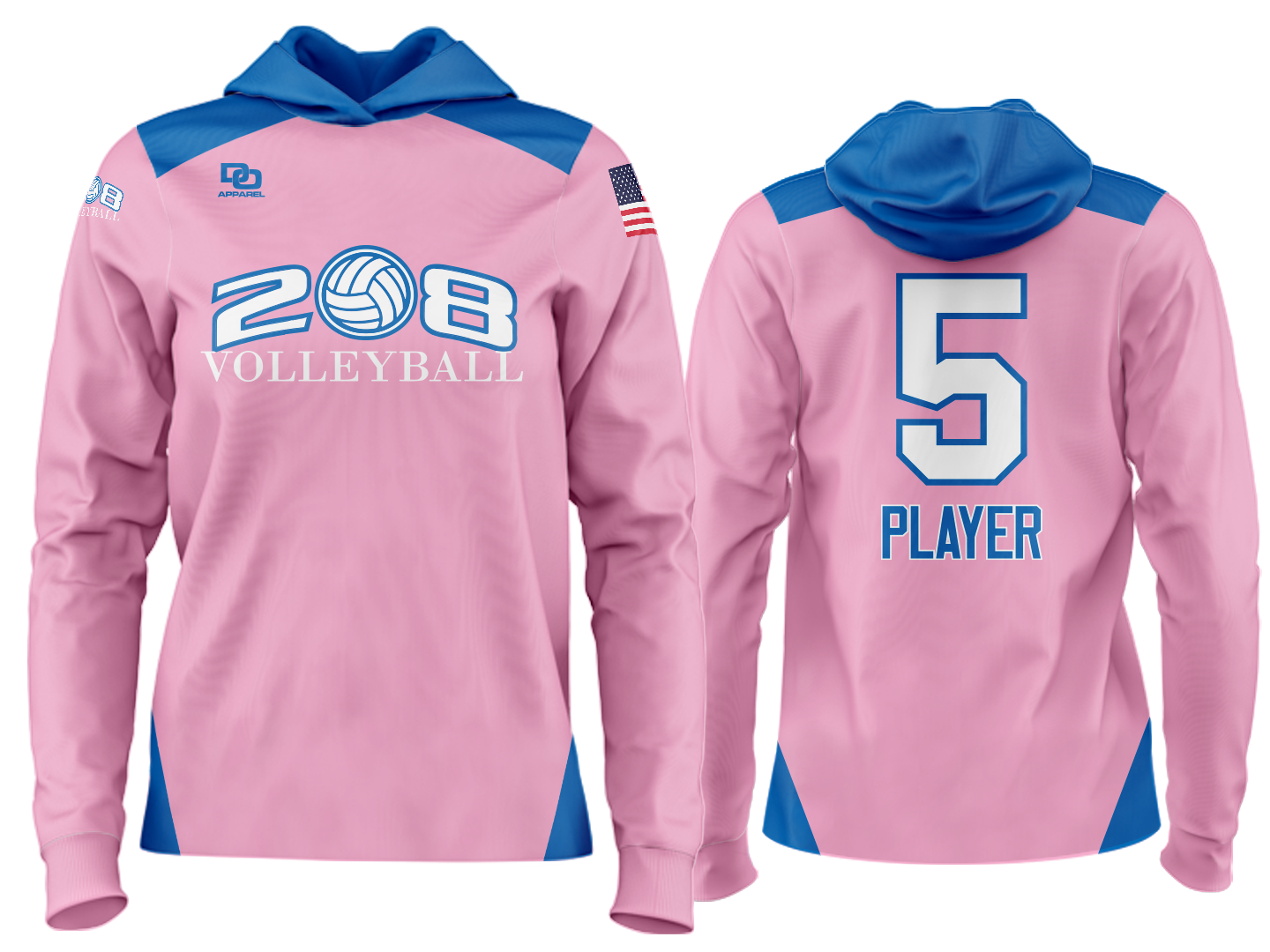 Custom Team Hoodie - Pink