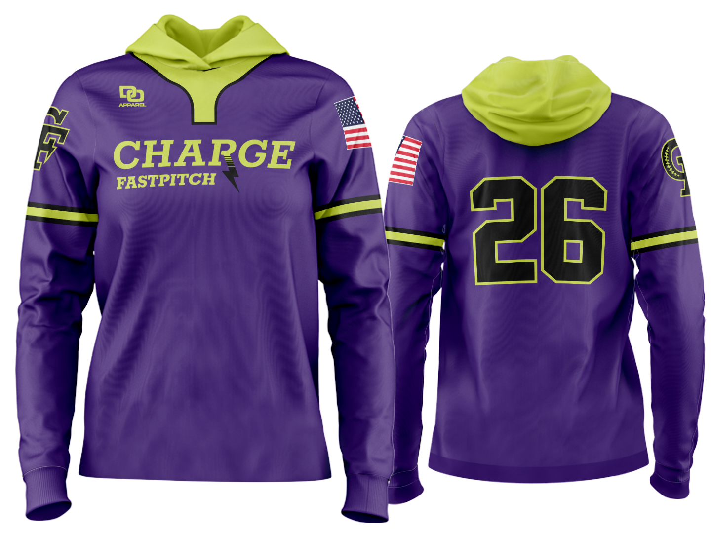 Custom Team Hoodie - Purple