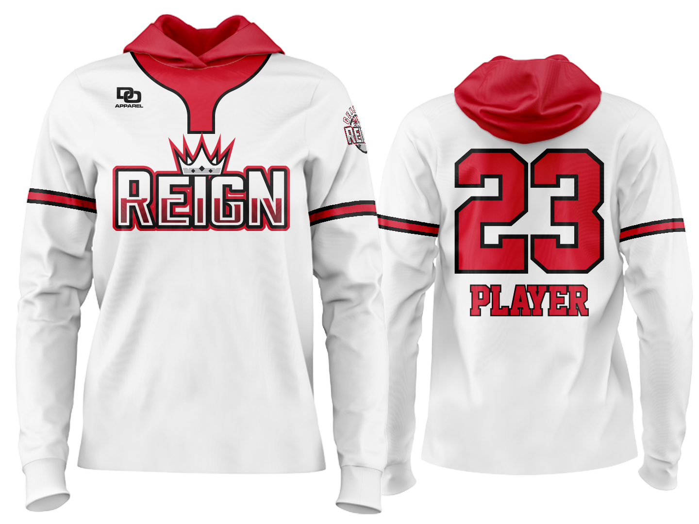 Custom Team Hoodie - Wash White