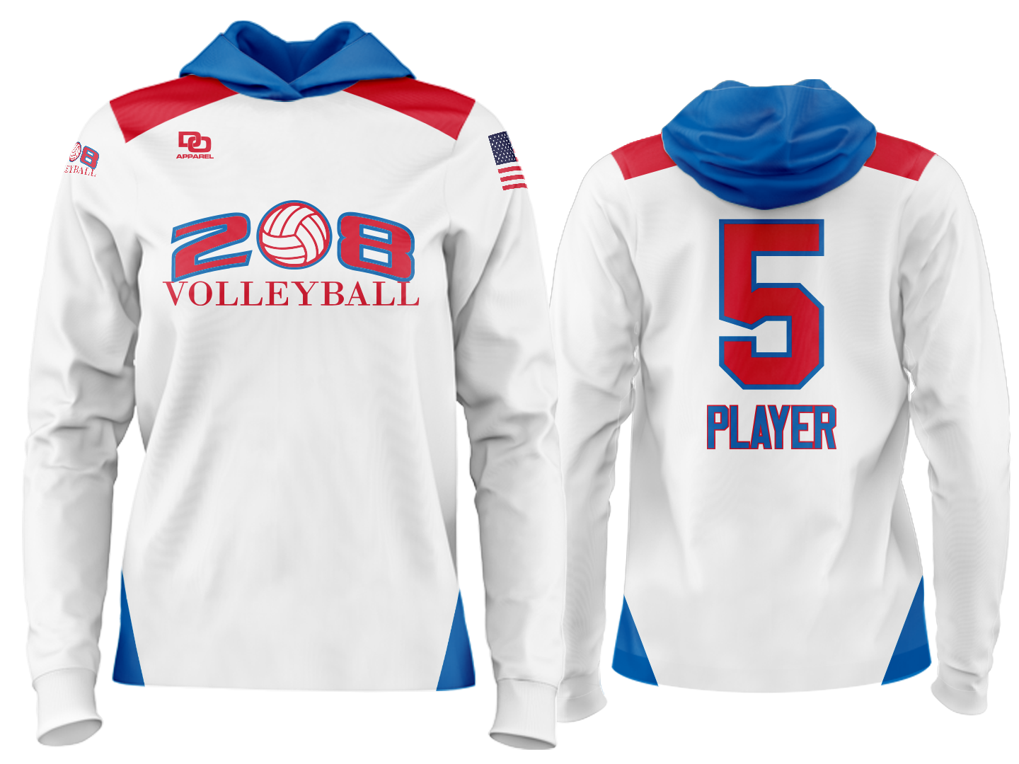 Custom Team Hoodie - White