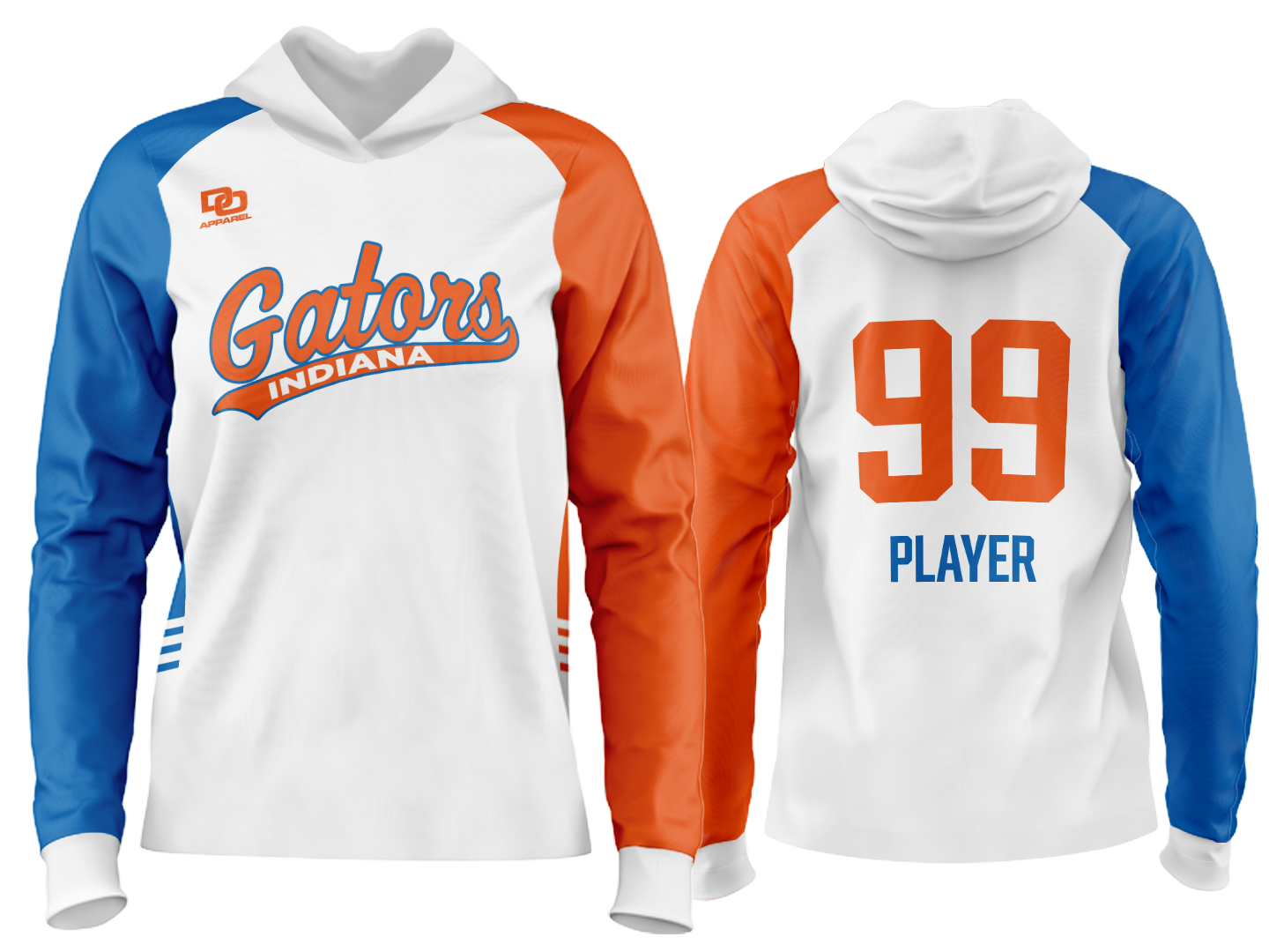 Custom Team Hoodie - White Alt
