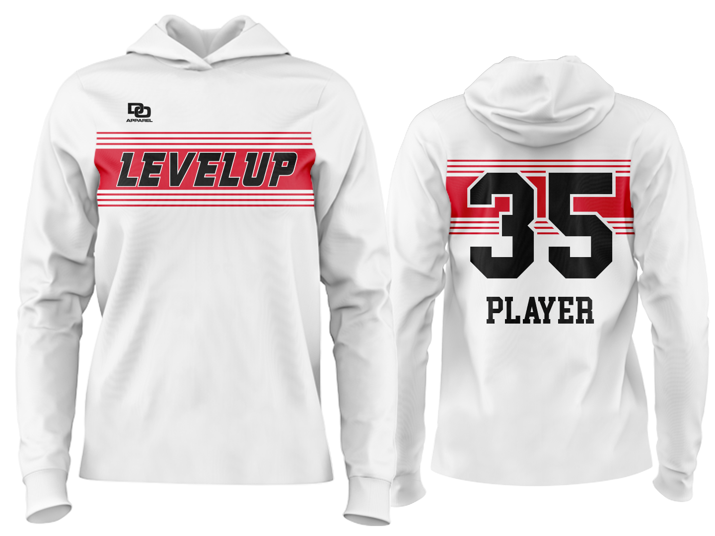 Custom Team Hoodie - White Alt