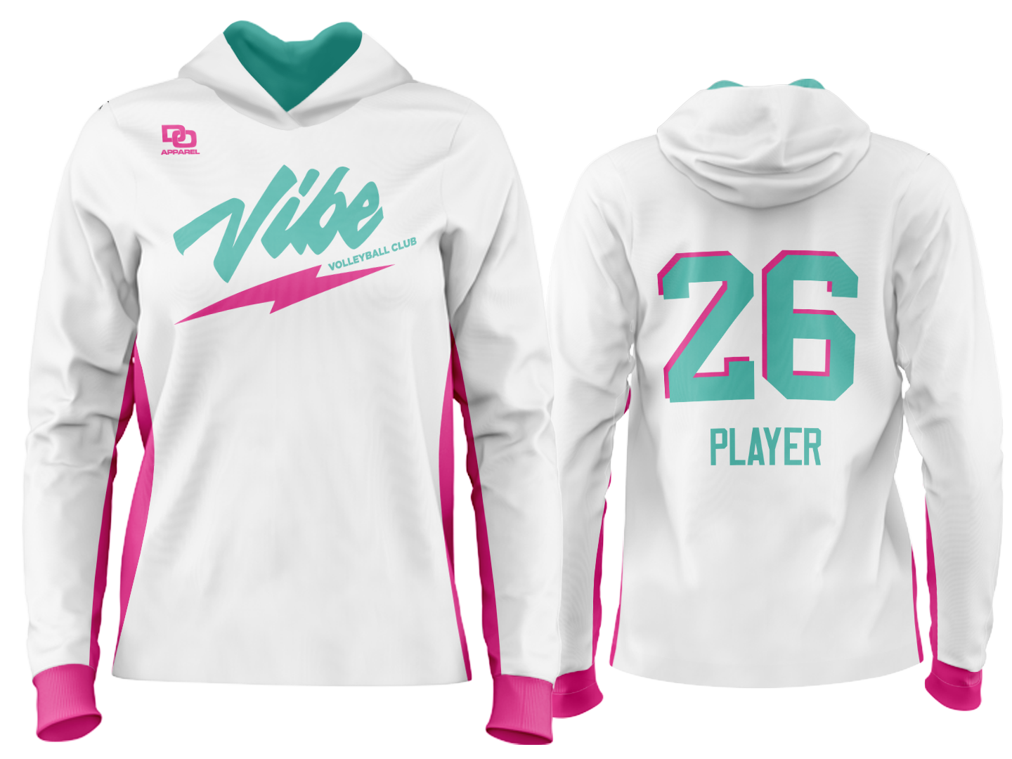 Custom Team Hoodie - White