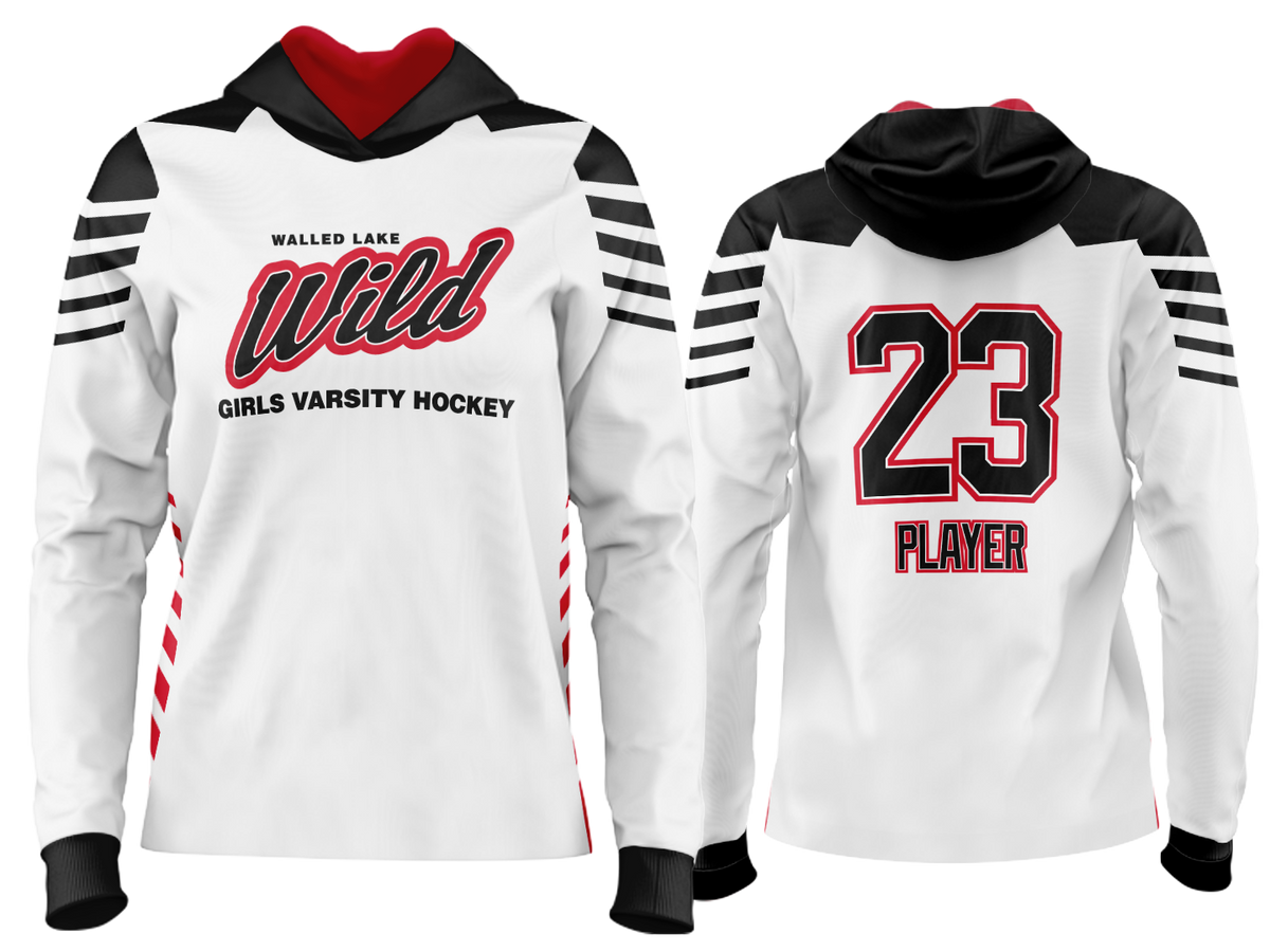 Custom Team Hoodie - White/Black