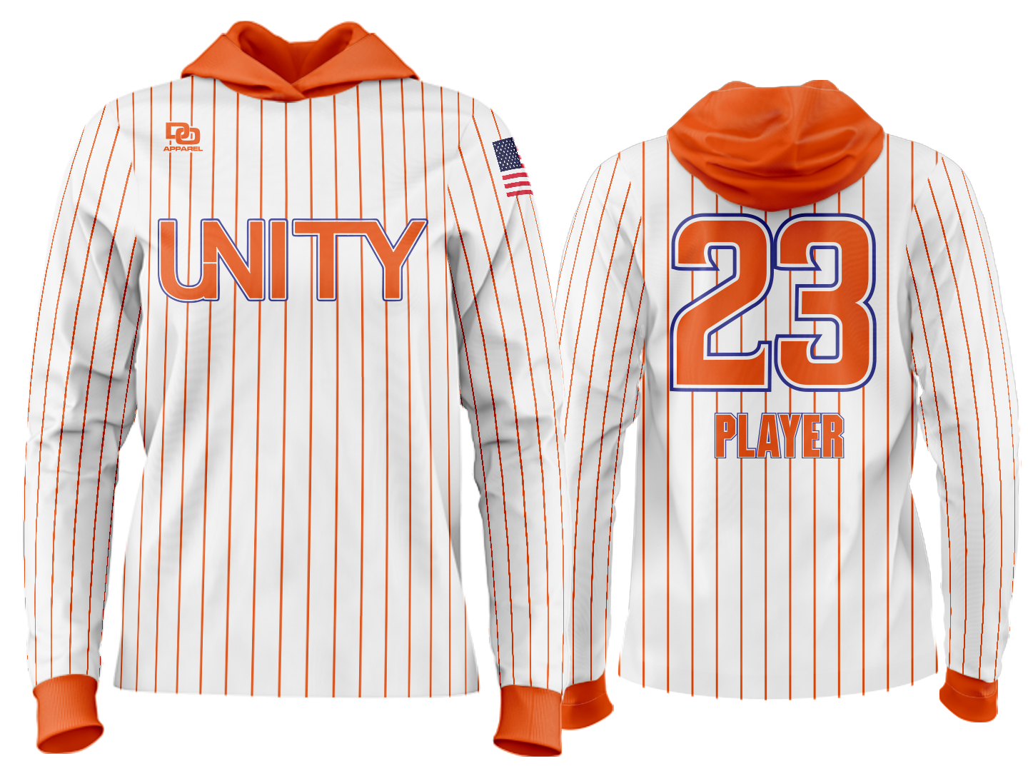 Custom Team Hoodie - White Pinny