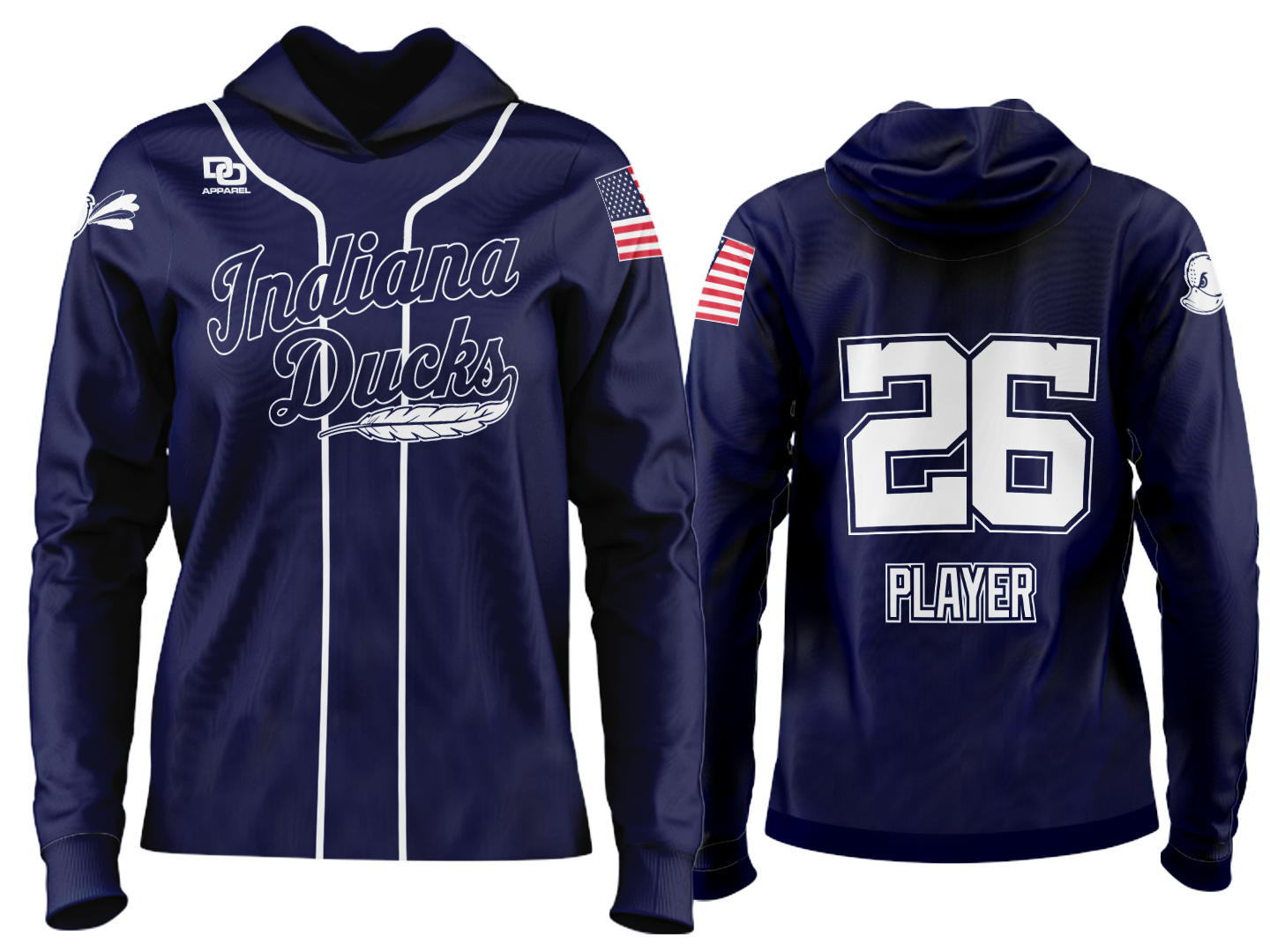 Custom Team Hoodie - Navy
