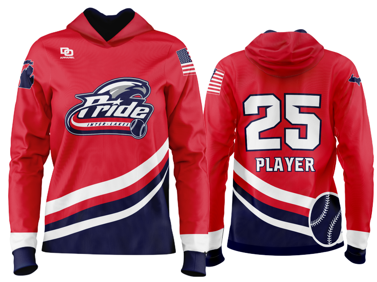 Custom Team Hoodie - Red Stripe