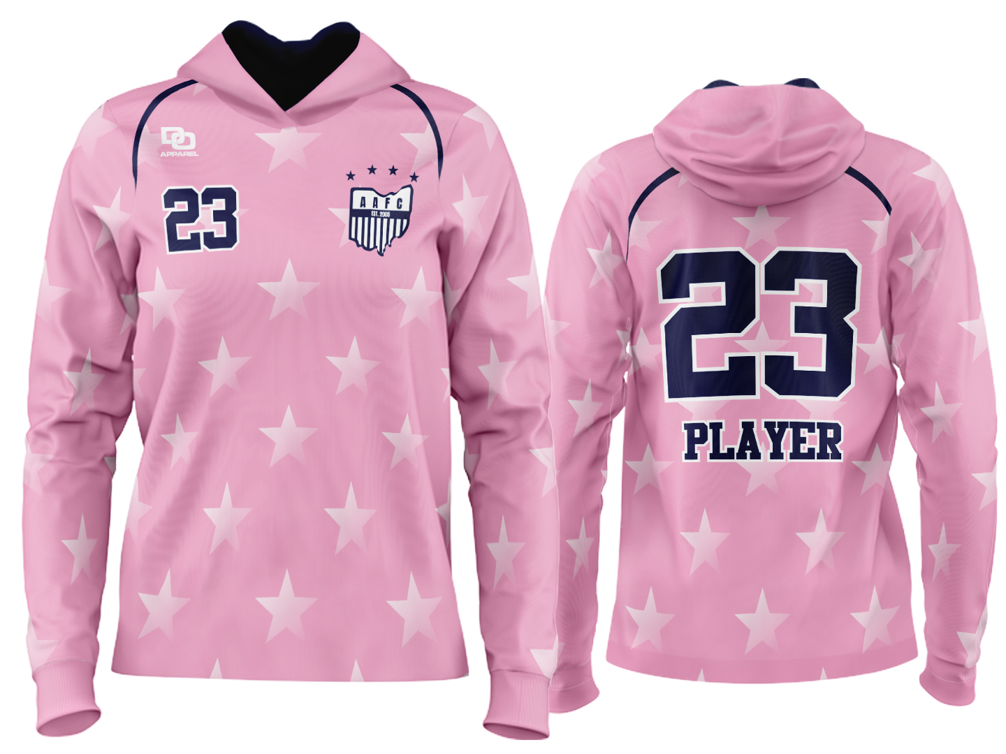 Custom Team Hoodie - Pink