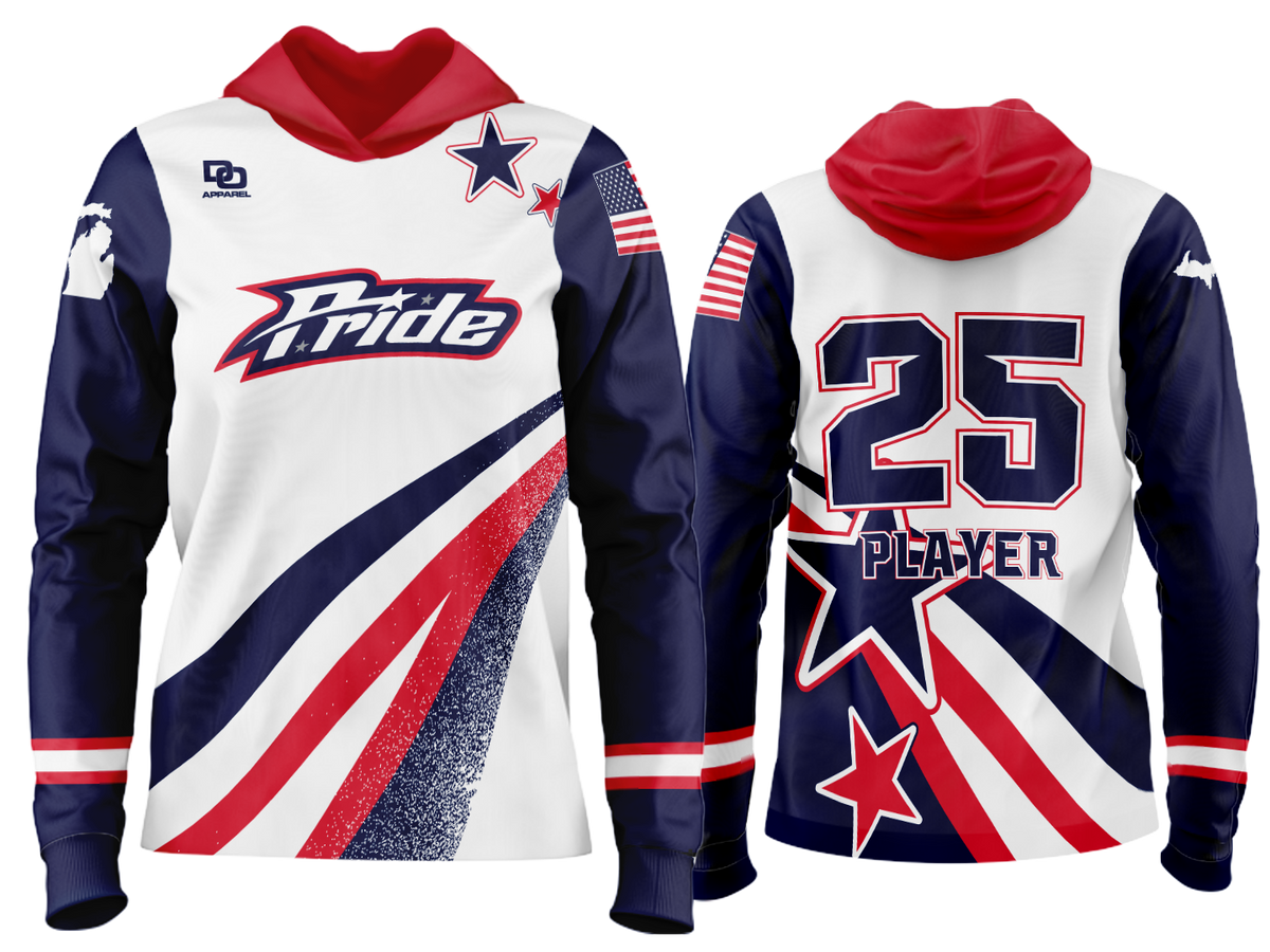 Custom Team Hoodie - White Stars