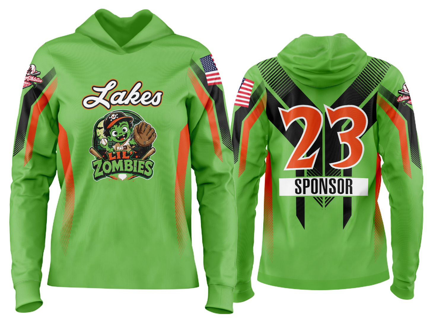 Custom Team Hoodie - Lil Zombies