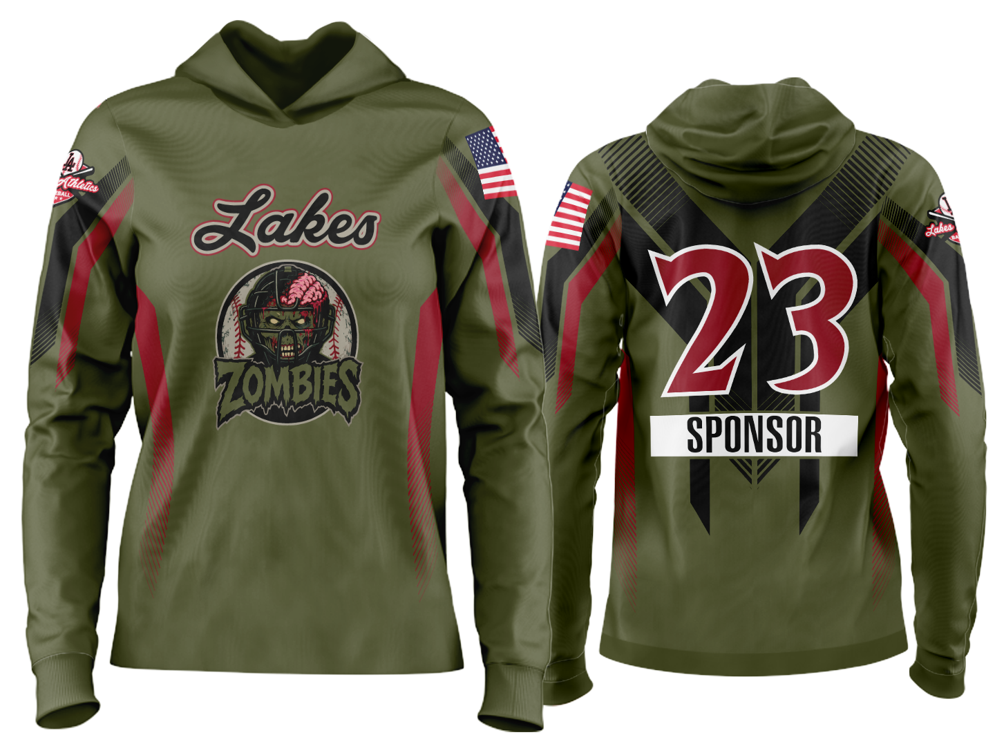 Custom Team Hoodie - Zombies