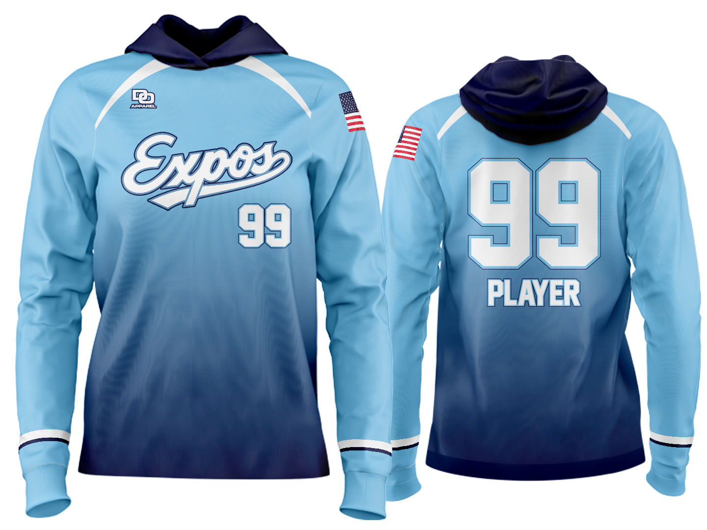 Custom Team Hoodie - Fade
