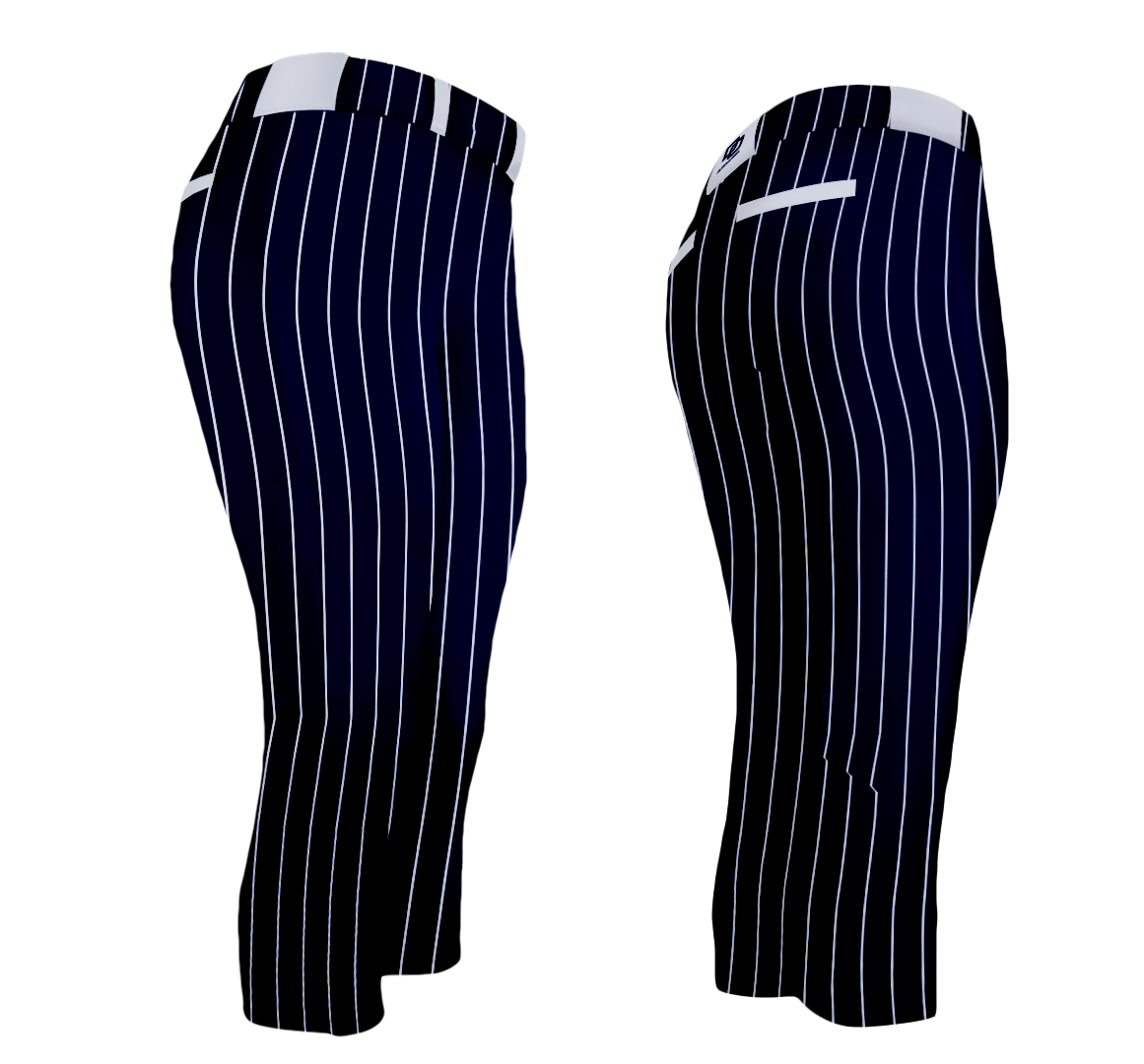 DO Custom Custom Softball Pants - Navy Pinstripe