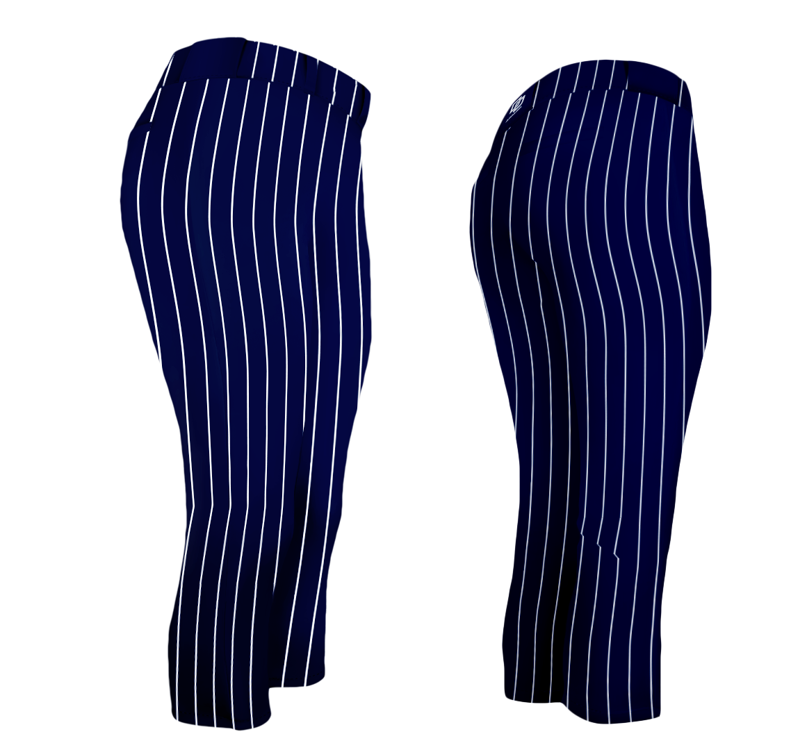DO Custom Softball Pants - Navy Pinstripe