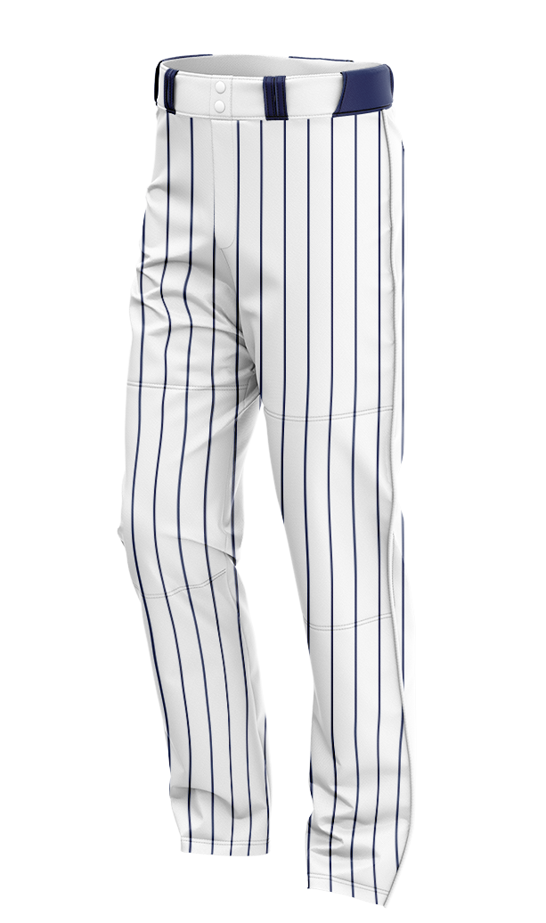 Custom Baseball Pant - White Pinstripe