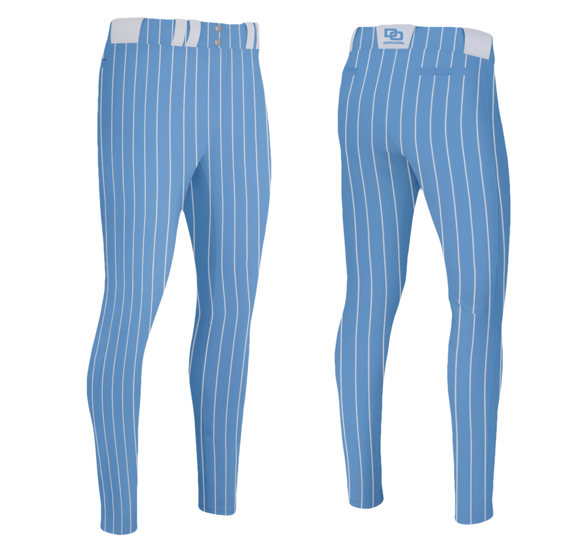 Custom Baseball Pant - Columbia Pinstripe