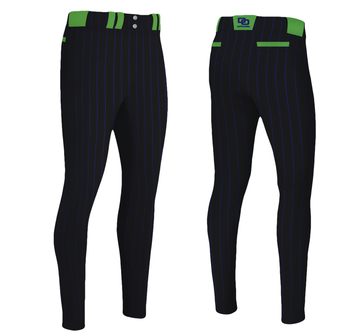 Custom Baseball Pant - Black Pinstripe