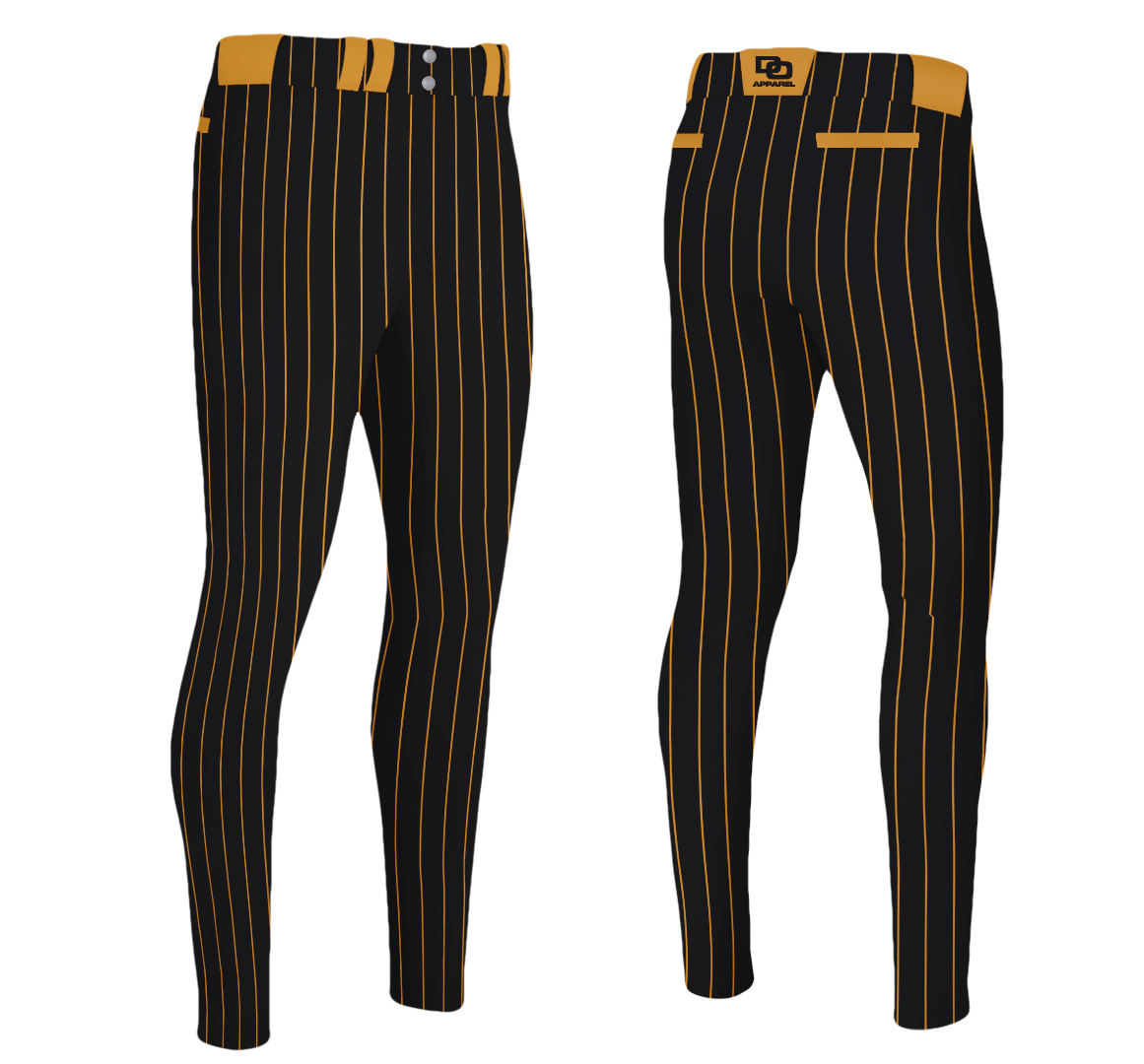 Custom Baseball Pant - Black Pinstripe