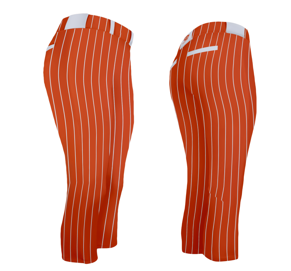Custom Fastpitch Pants - 2027 Orange Pinstripe
