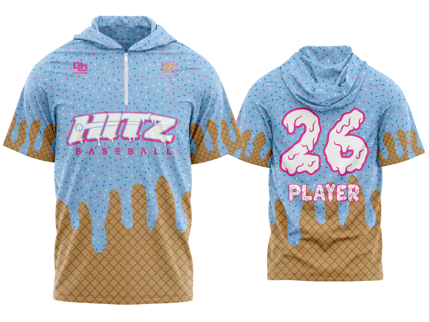 Custom QZ Hoodie SS - Columbia Drip