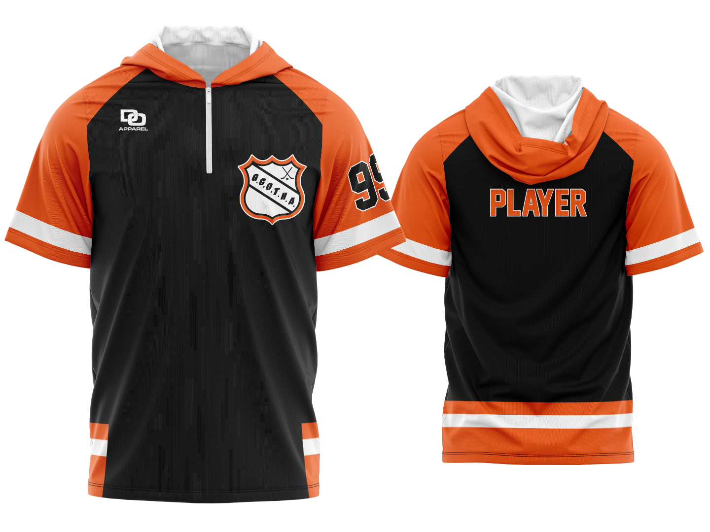 Custom QZ Hoodie SS - Black
