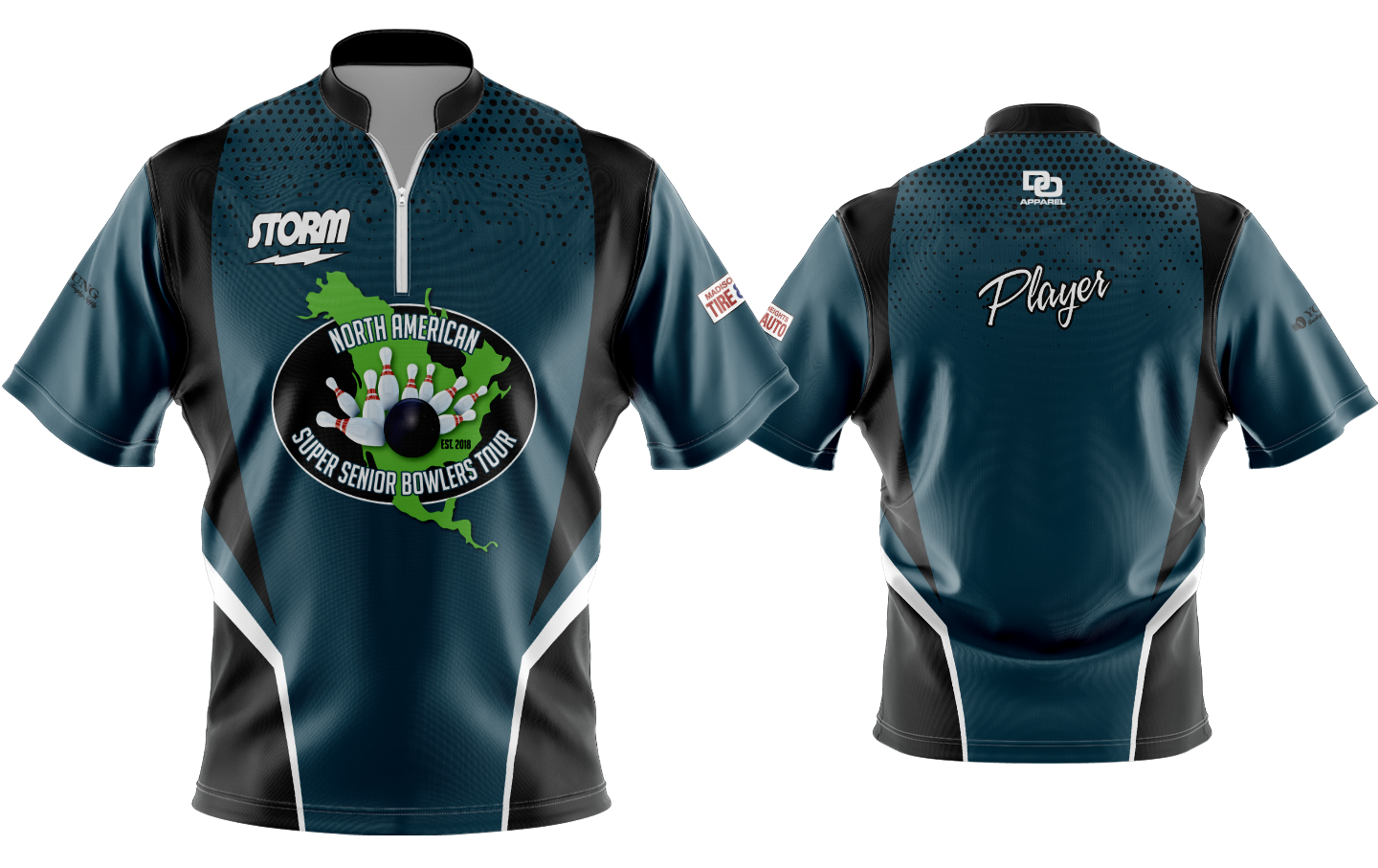 Custom Bowling Jersey - Anthracite