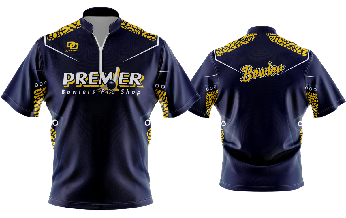 Custom FD QZ Taper Bowling Jersey - Michigan