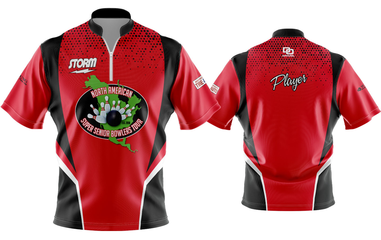 Custom Bowling Jersey - Red