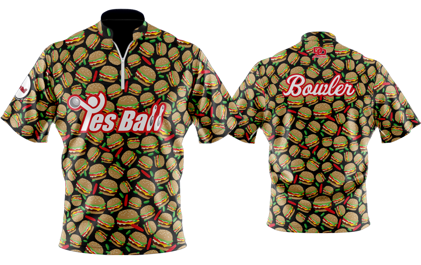 Custom Bowling Jersey - Cheeseburger