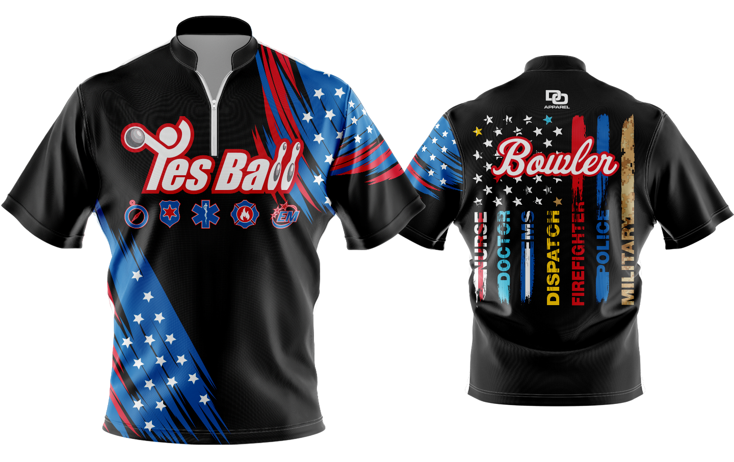 Custom Bowling Jersey - First Responder