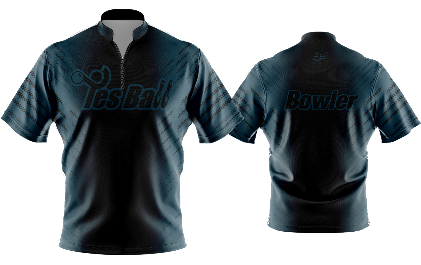 Custom Bowling Jersey - Black Out